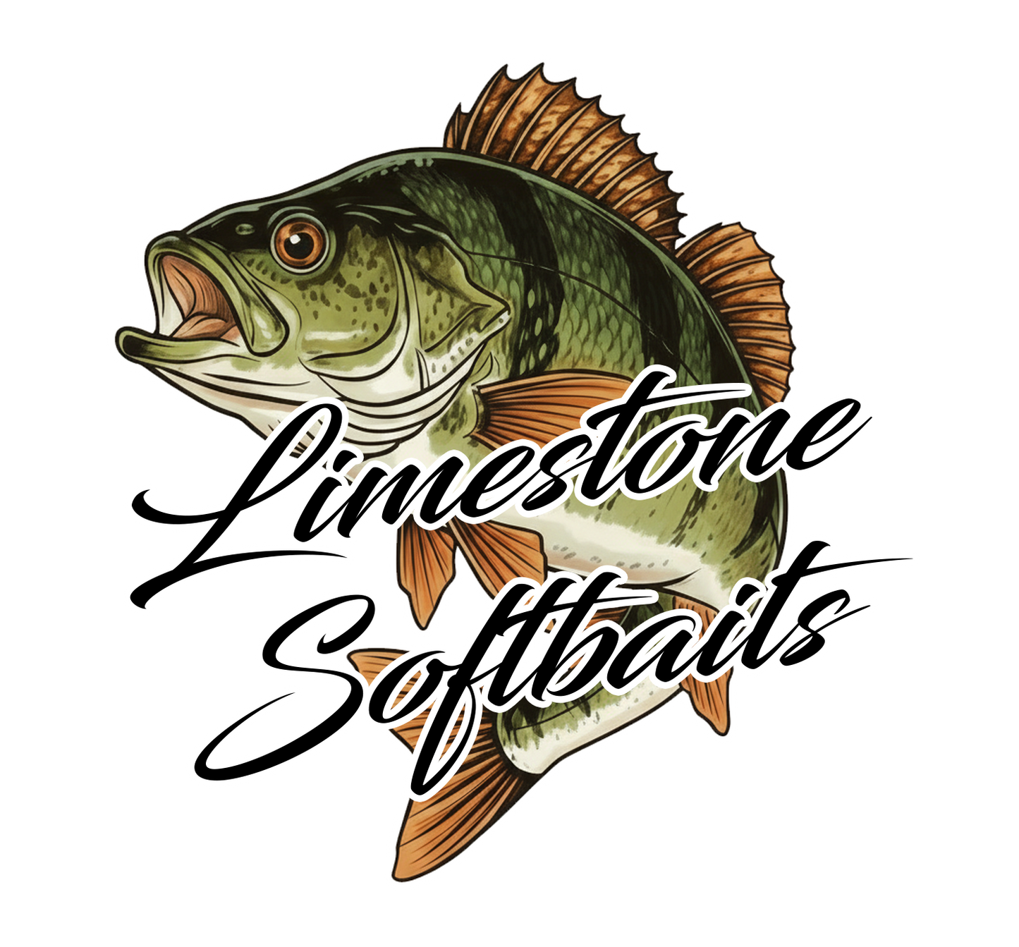 Limestone Softbaits presentkort gift card with colorful logo design for gifting or store use.