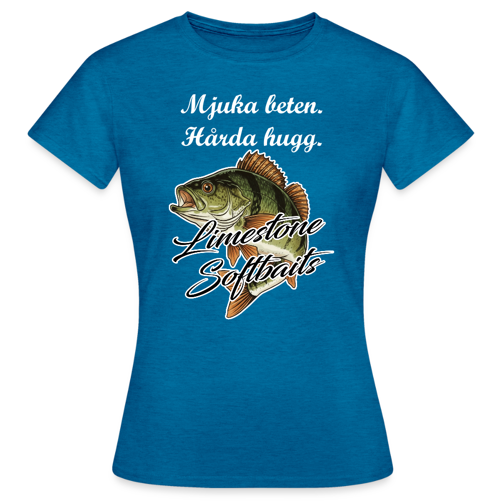 T-shirt dam - antikblå safirljung