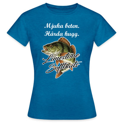 T-shirt dam - antikblå safirljung