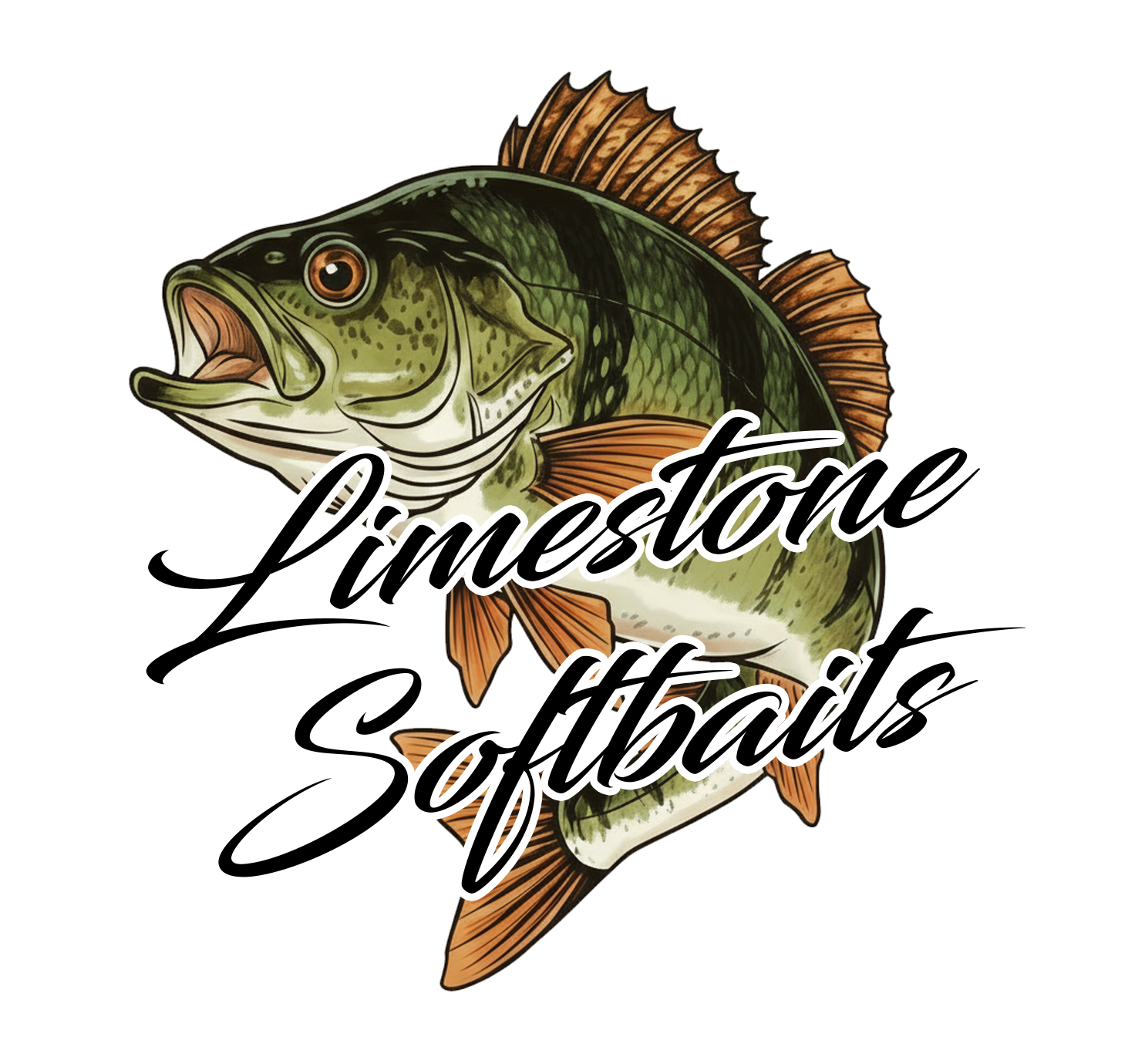 Limestone Softbaits presentkort gift card with colorful logo design for gifting or store use.