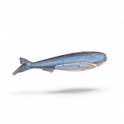 Limestone Softbaits 3.3-inch Slaybait swimbait with realistic details, designed for fishing and attracting predatory fish.