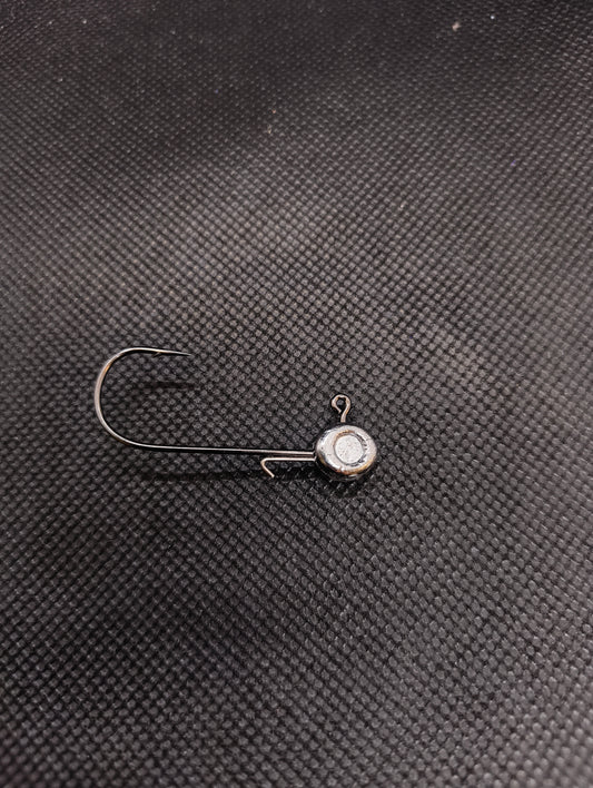 Limestone Softbaits Shadshaker jig with realistic shad shape and detailed coloring for freshwater fishing.