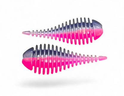 Limestone Softbaits Gilley 2.8-inch soft plastic fishing lure with realistic details and vibrant color for freshwater fishing.