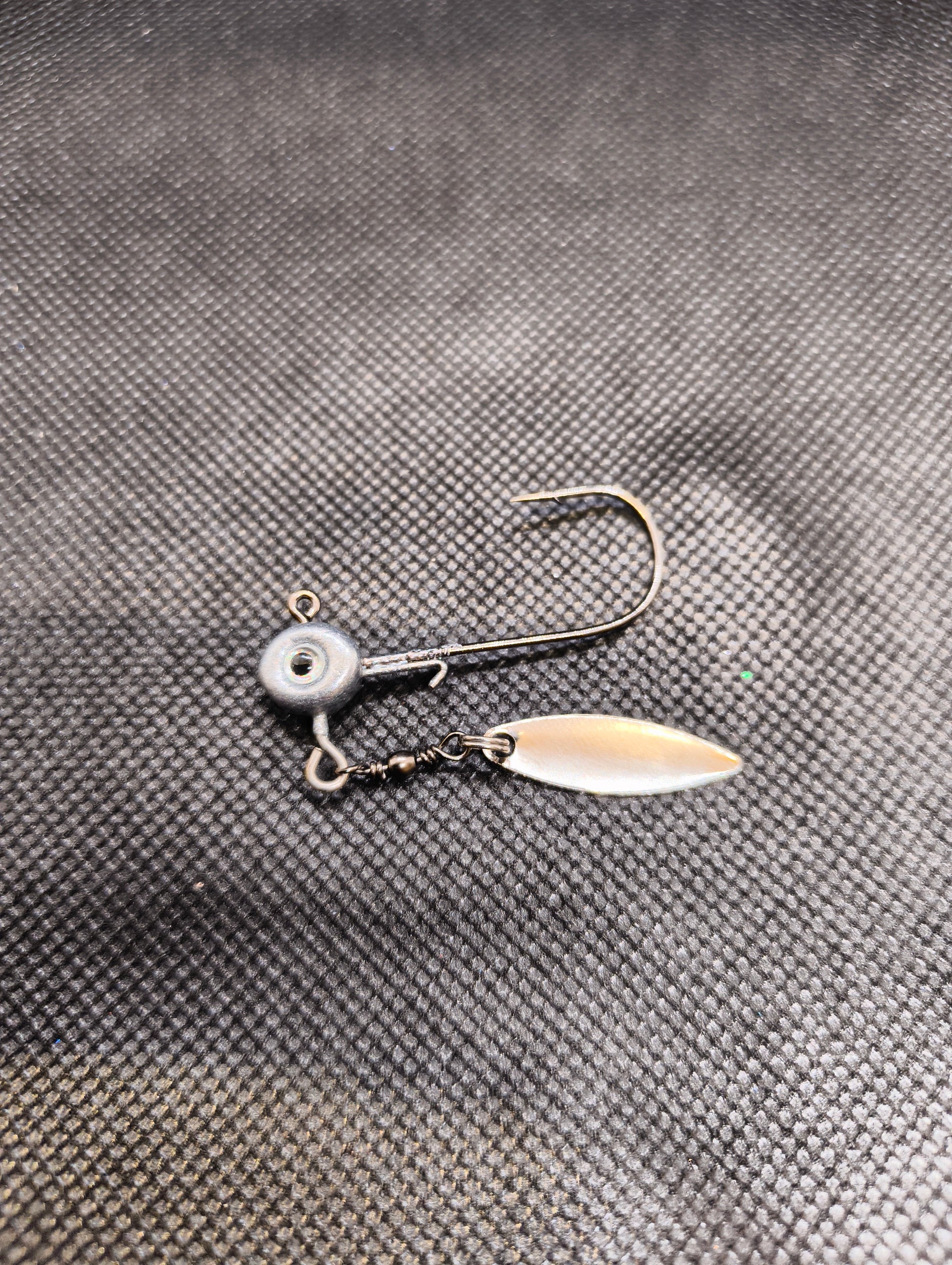 Limestone Softbaits Jiggskalle underspin fishing lure with realistic soft plastic bait and spinning blade for freshwater fishing.