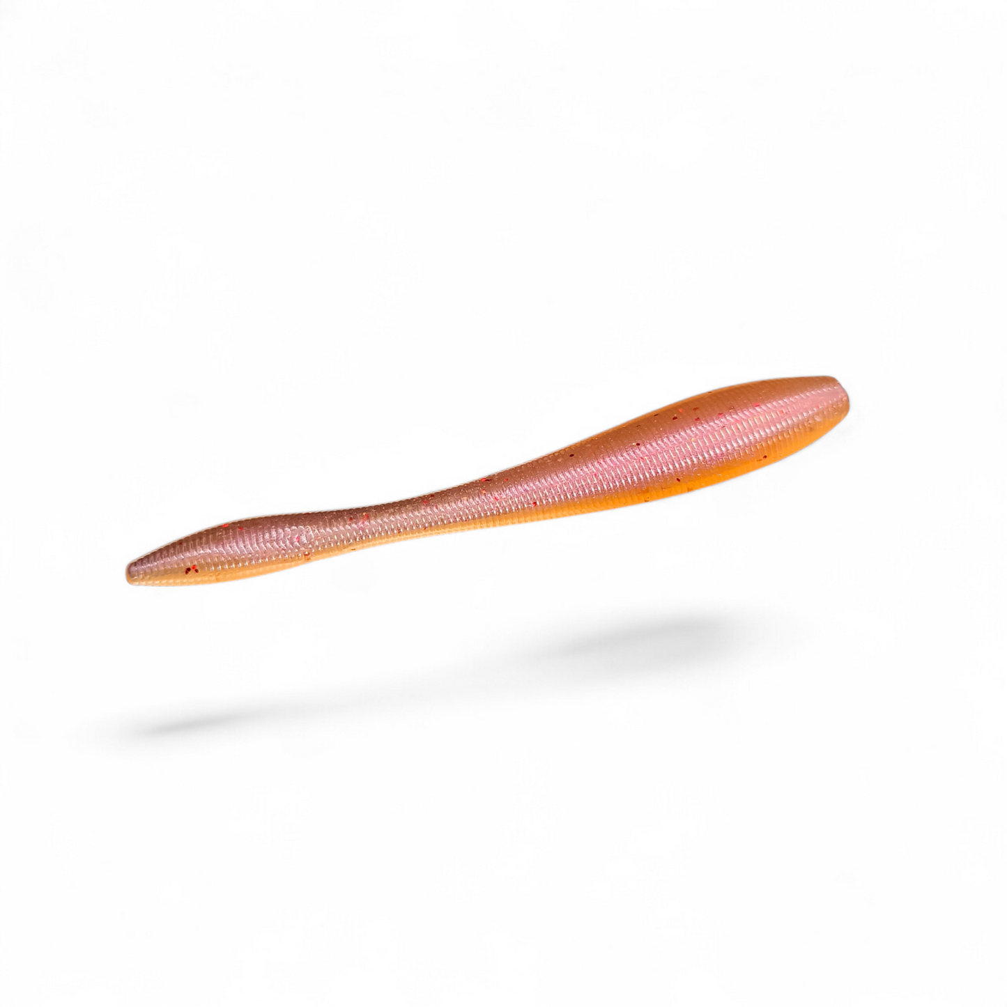 Limestone Softbaits Ds Leech 3.5-inch dropshot bait, soft plastic lure for fishing, shown in natural green color.