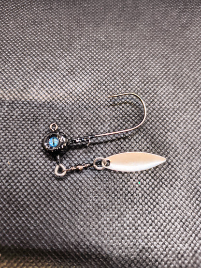 Limestone Softbaits Jiggskalle underspin fishing lure with a sleek design and realistic soft bait tail for freshwater or saltwater fishing.