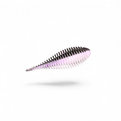 Limestone Softbaits Gilley 3.8-inch soft plastic fishing lure with realistic details and vibrant colors for freshwater fishing.