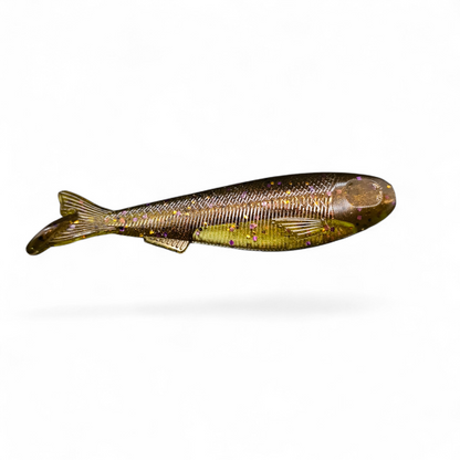 3.3-inch Limestone Softbaits Slaybait swimbait with realistic body details, designed for freshwater fishing.